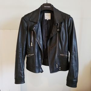 Zara Vegan Leather Moto Jacket